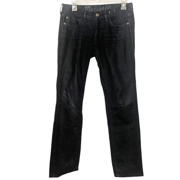 Madewell Denim - ‎Womens Madewell Rail Straight Dark Wash Jeans Size 26